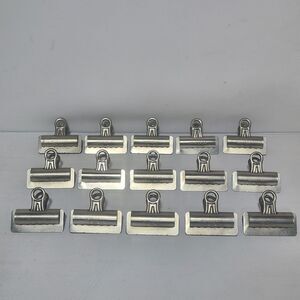 [Lot of 15] Vintage Metal Boston Paper Clip No.3 Hunt MFG Co, Statesville NC